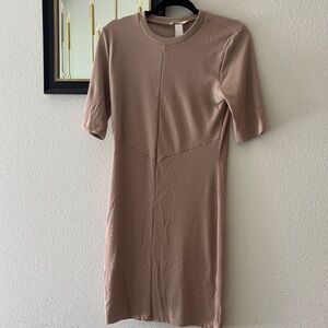 H&M Tan Midi Dress